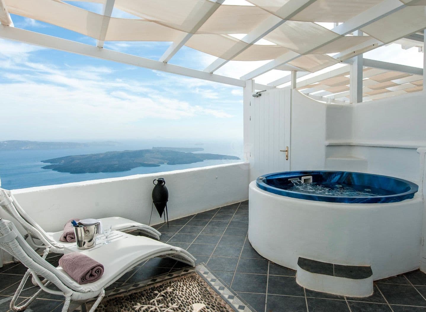 Meltemi outdoor non heated Private Jetted Tub