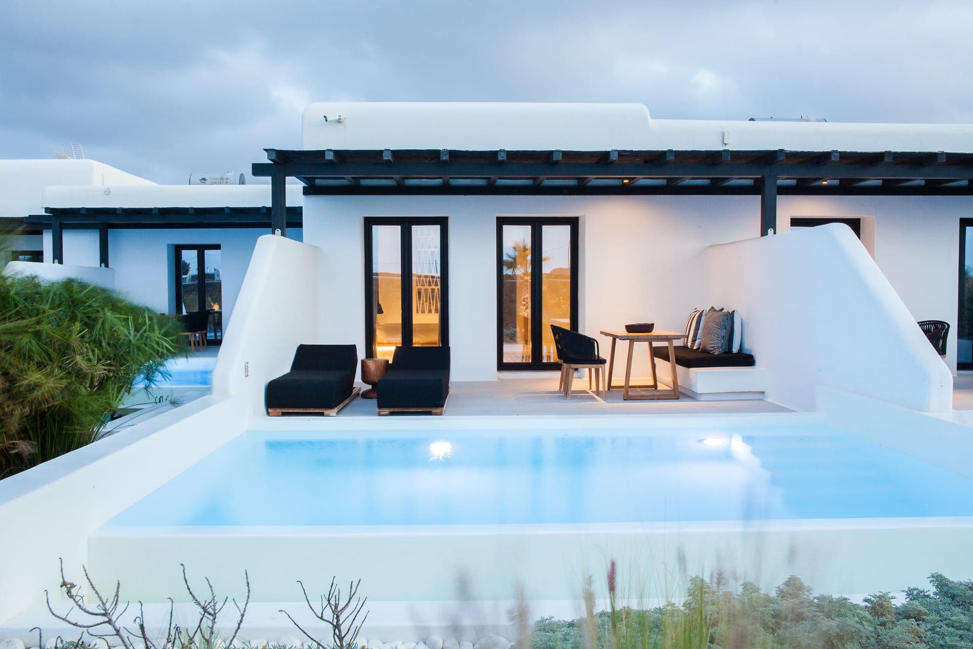 Private pool in each suite