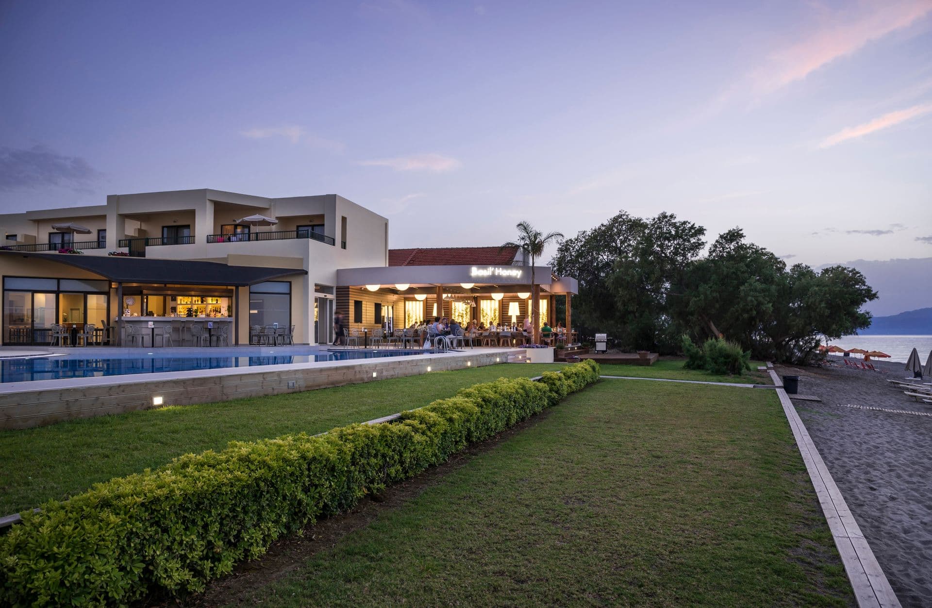 Blue Dome Hotel, Platanias beach