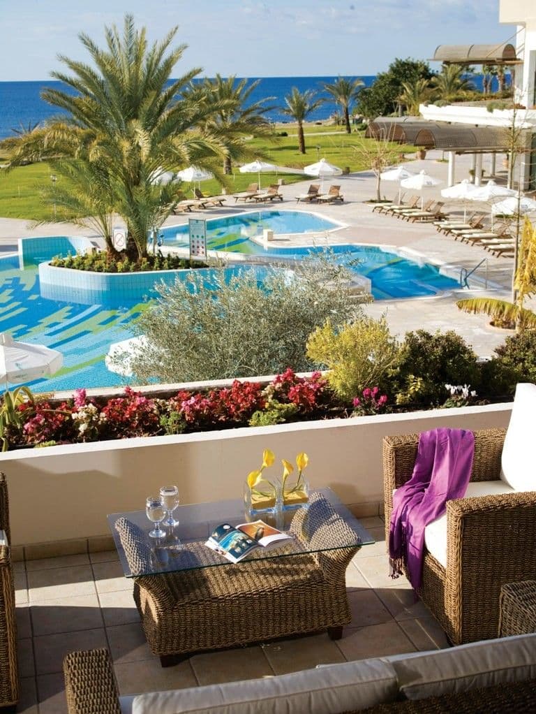 Athena Royal Beach Hotel Veranda 