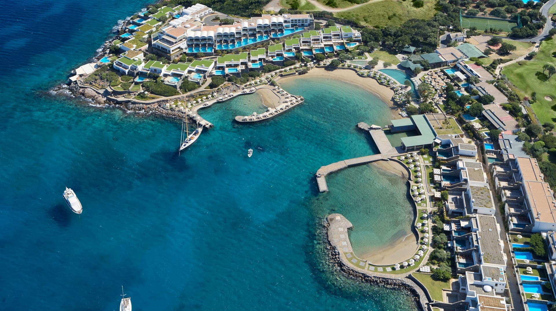 Elounda Peninsula Aerial Pictures