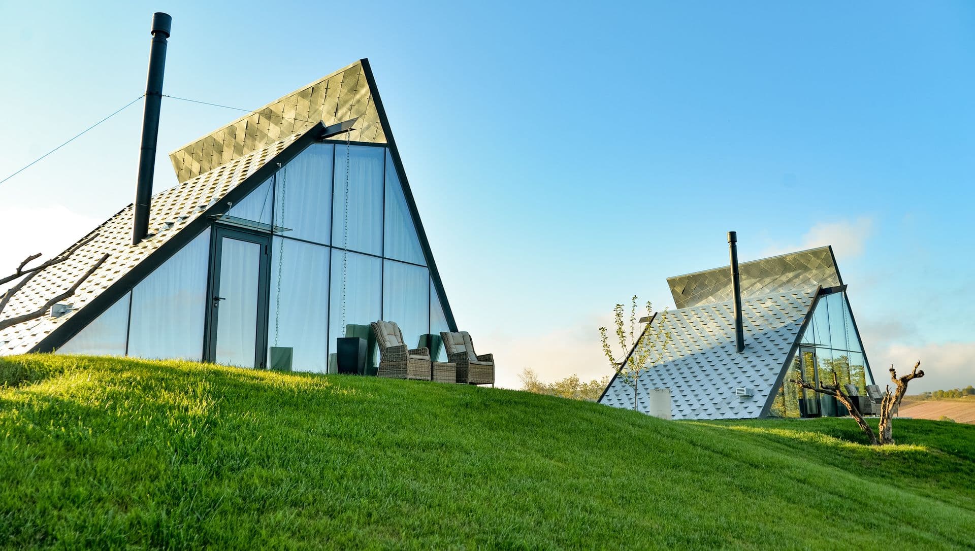 Luxury Glass Suite Cabins Exterior