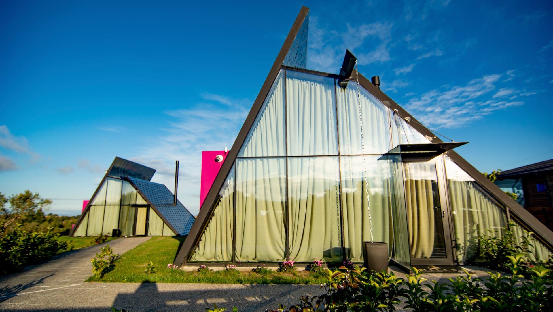 Luxury Glass Suite Cabins Entrance