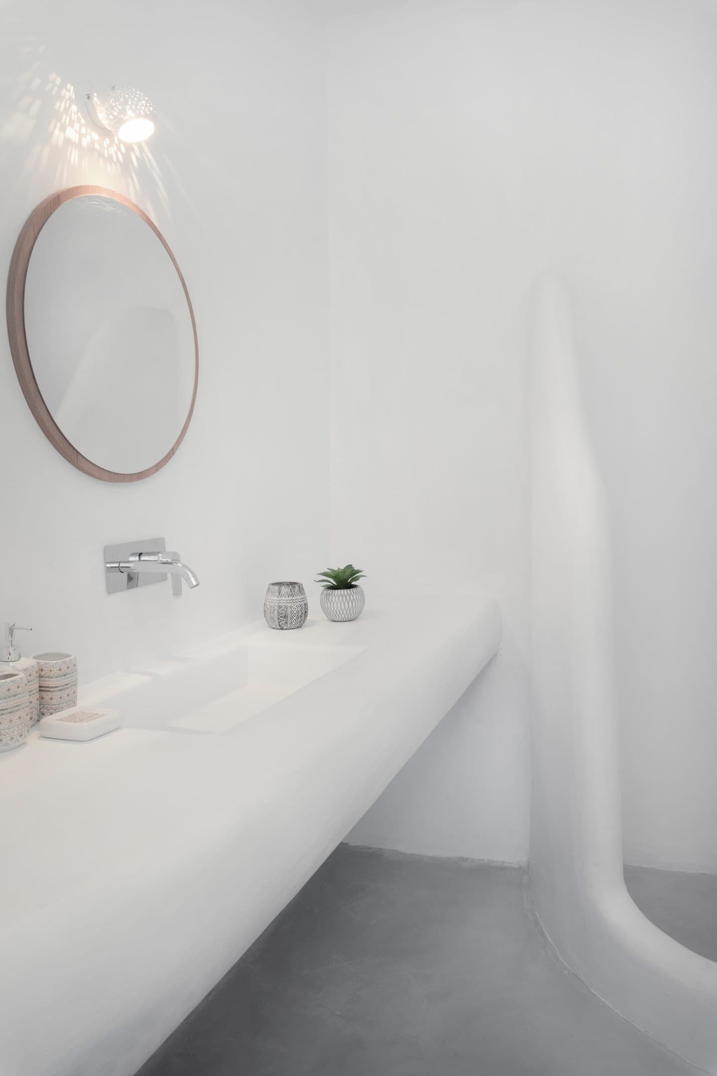 Our Cycladic inspired bathroom