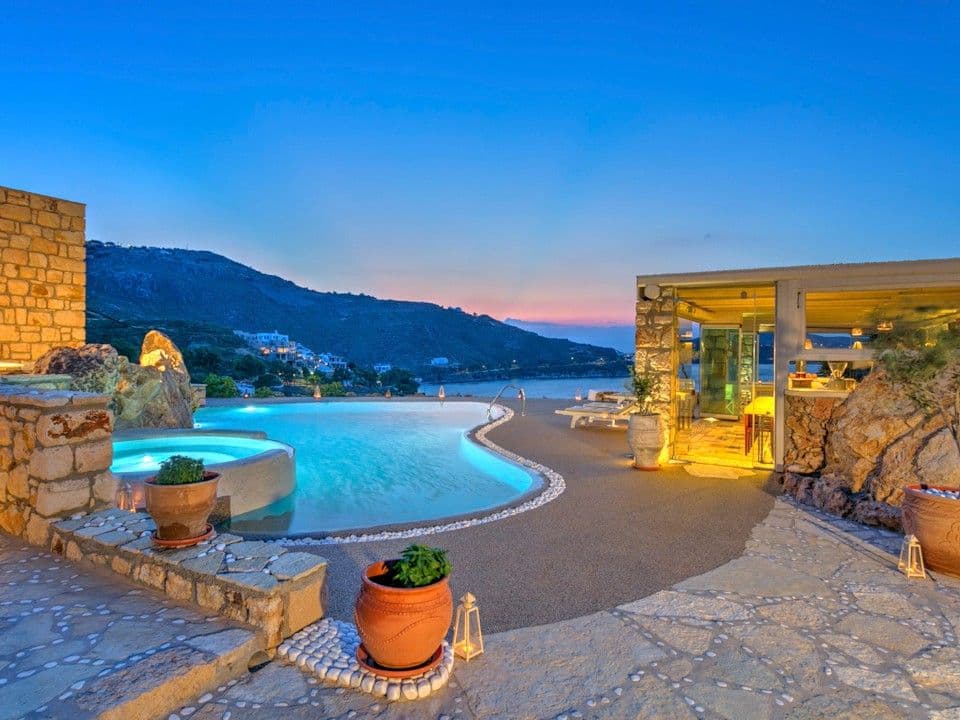 Eirini Luxury Hotel Villas Patmos -Pool area