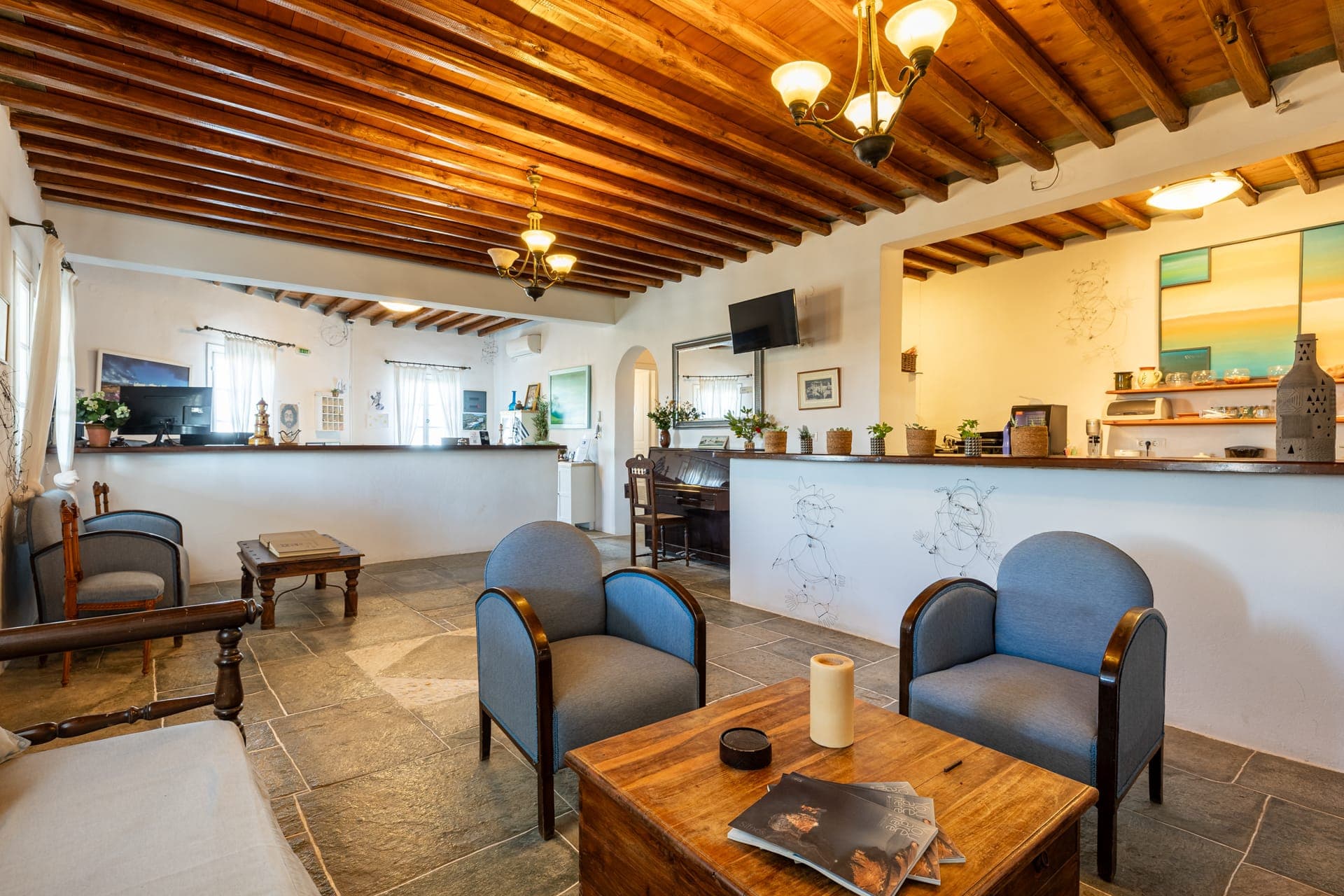 Reception area perspective