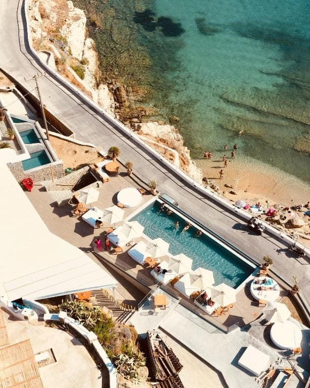 Aerial view of the resort