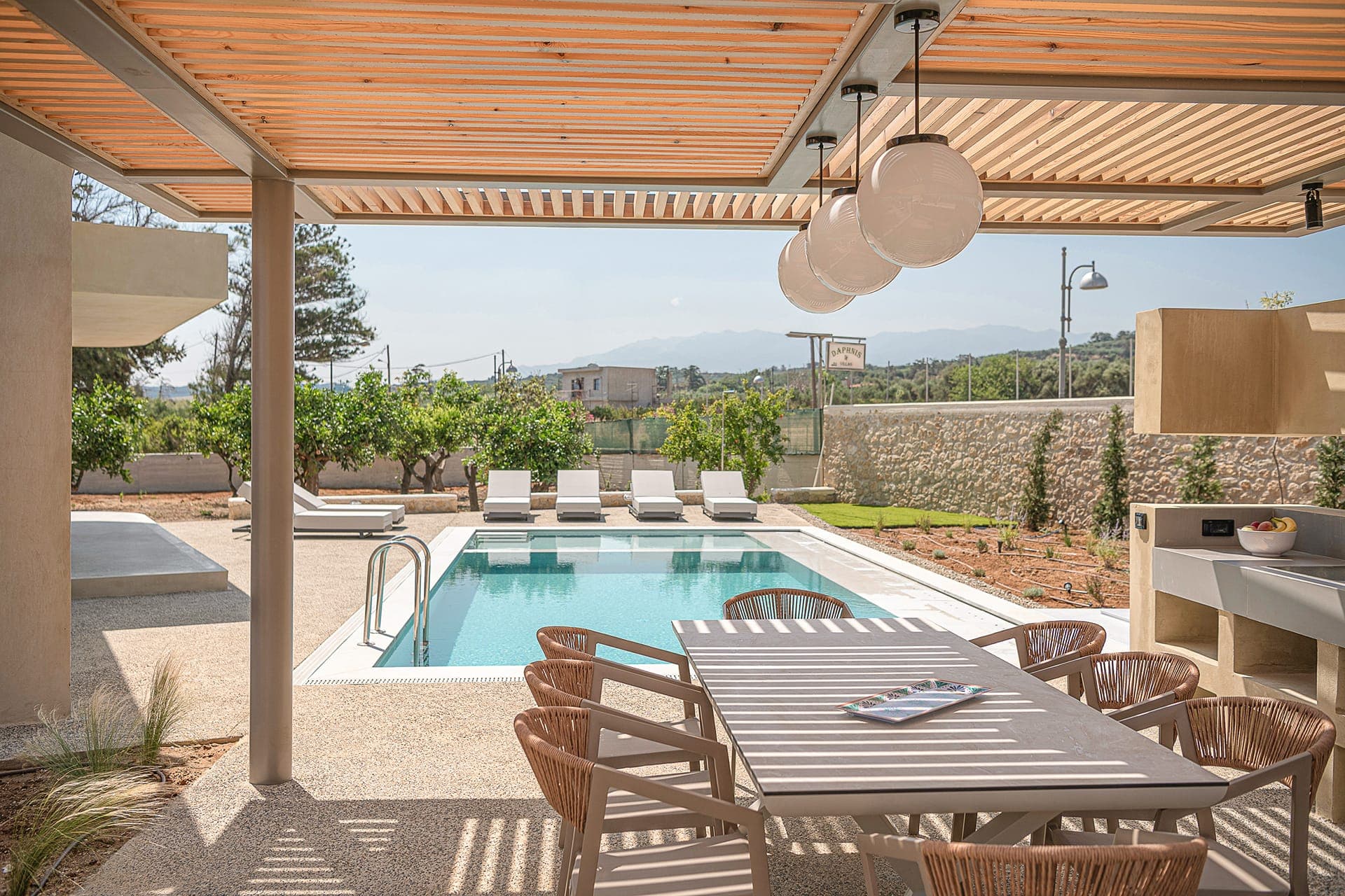 BBQ ,Dinner Table,Pool