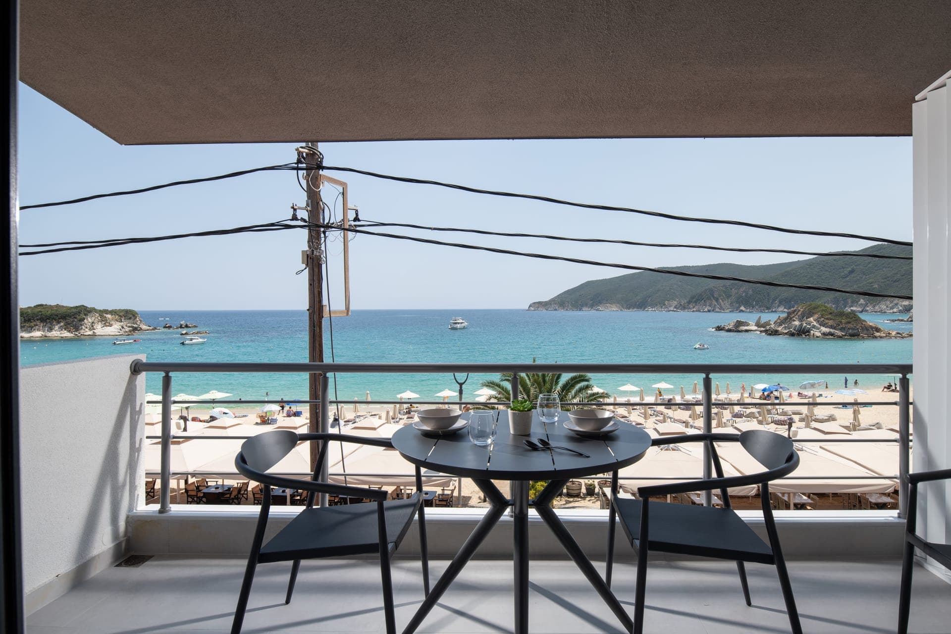 Suite di lusso, Kalamitsi, balcony view
