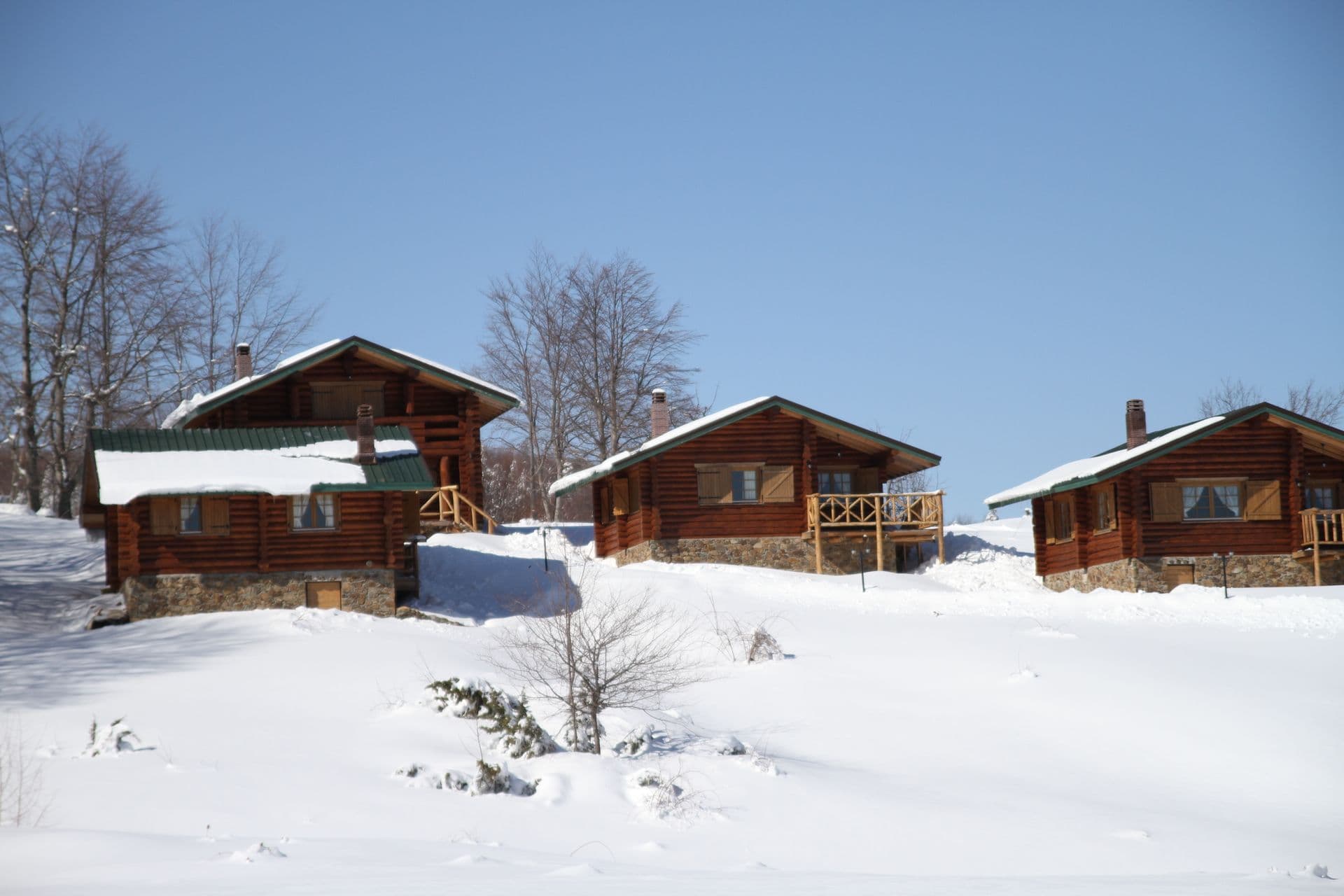 Sfendamos Wood Village is a mountain hotel with 7 individual Chalet Wooden Houses with private fireplaces and a main Chalet with a Restaurant and Bar. Its situated 1.5 klm from the 3-5 Pigadia Ski Resort in a wonderful natural setting.