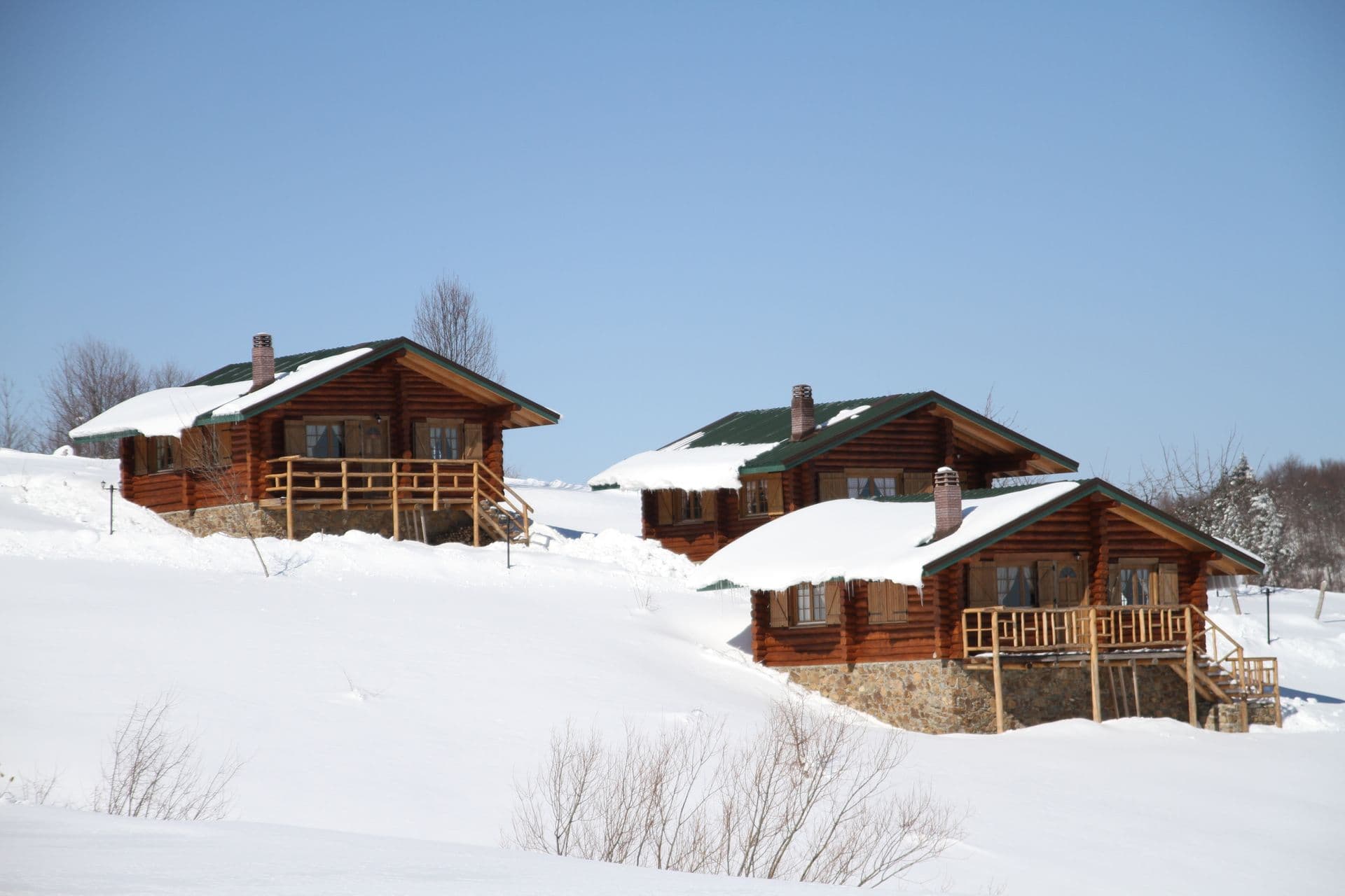 Sfendamos Wood Village is a mountain hotel with 7 individual Chalet Wooden Houses with private fireplaces and a main Chalet with a Restaurant and Bar. Its situated 1.5 klm from the 3-5 Pigadia Ski Resort in a wonderful natural setting.