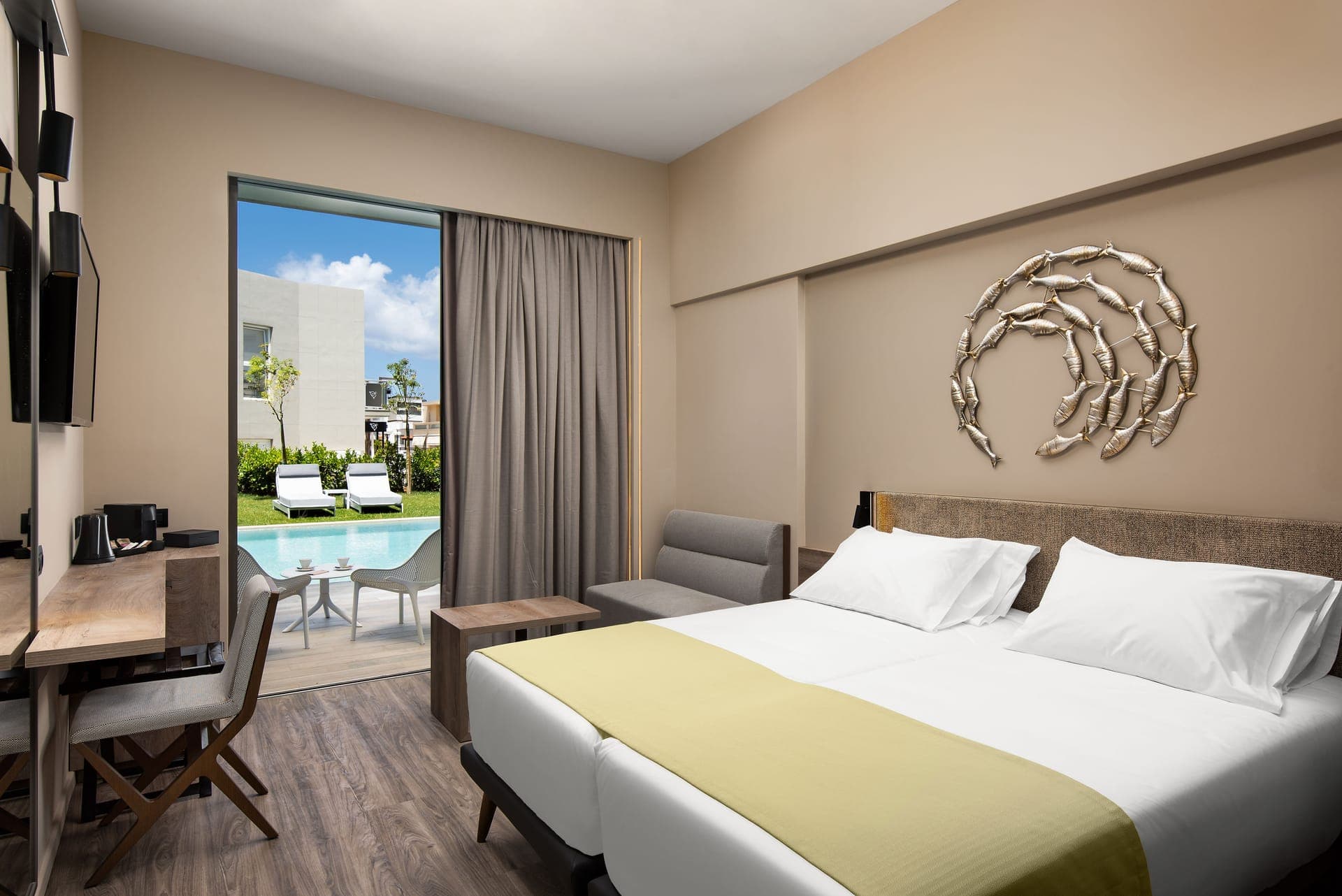 Atlantica Amalthia Hotel - Adults Only - Crete, Greece - Deluxe Room with Pool View