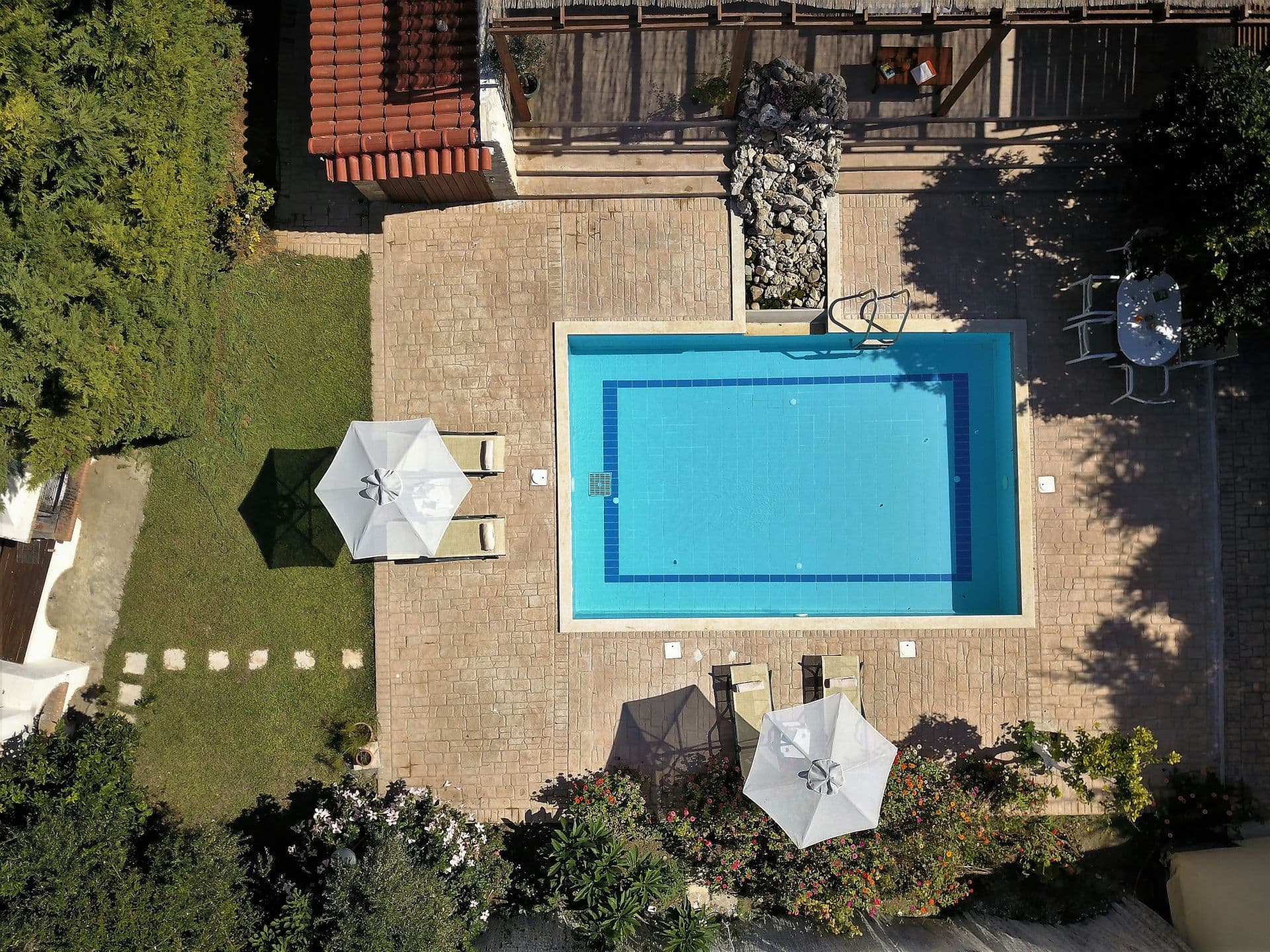 Amazing Villas In Crete - Villa Citrus -  The pool from above