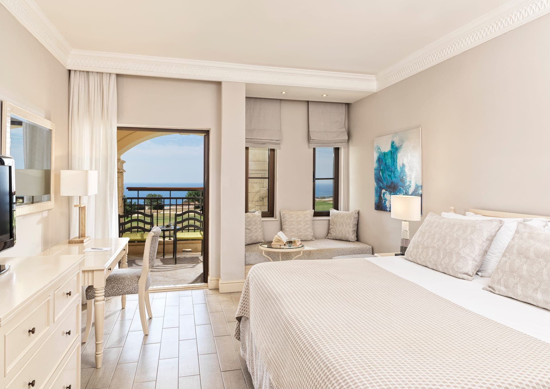 Aphrodite Hills Hotel, Cyprus - Deluxe Double Room Golf & Sea View
