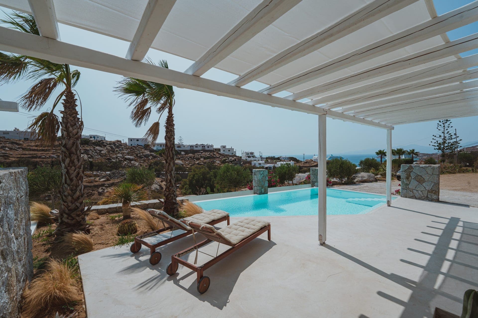 Outdoor swimming pool for private use