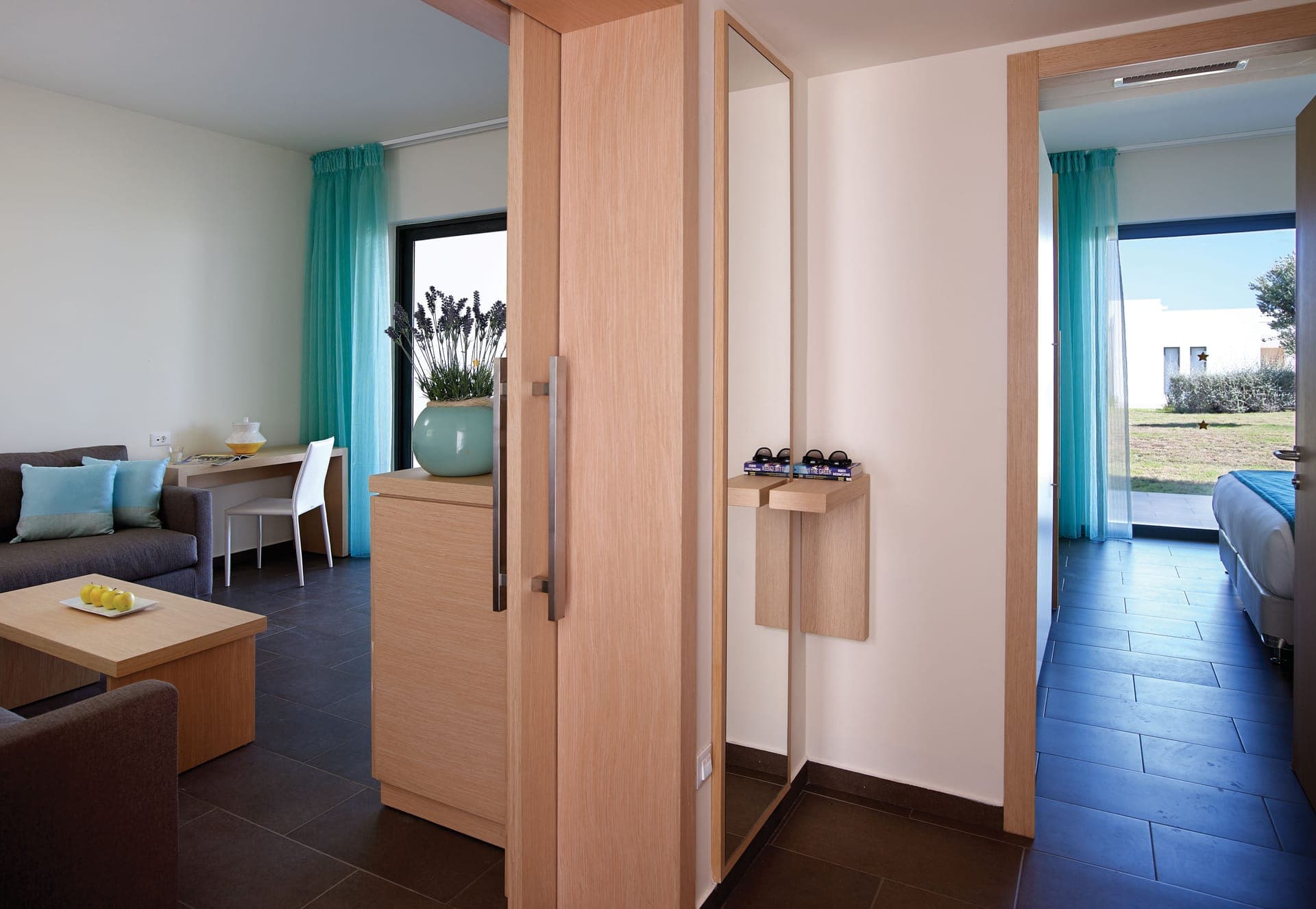 Atlantica Plimmiri, Greece - One Bedroom Family Room Inland View