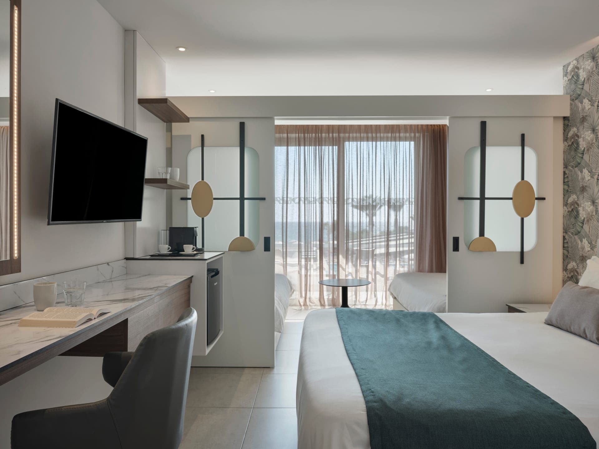 Atlantica Sungarden Park, Cyprus - Family Room Sliding Doors Swim up