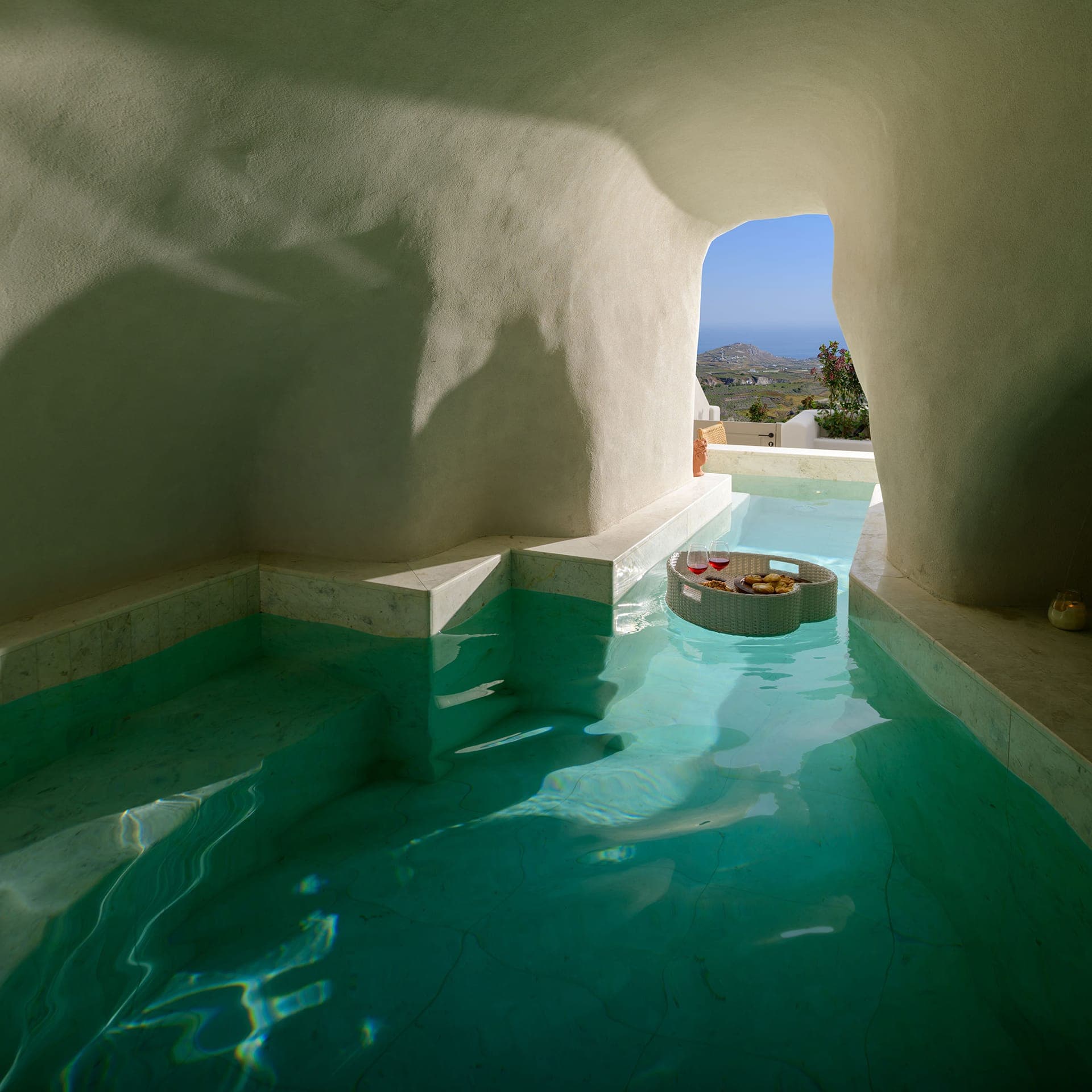 Premium Suite with Heated Plunge Pool and Sea View - Floating basket available at an extra cost