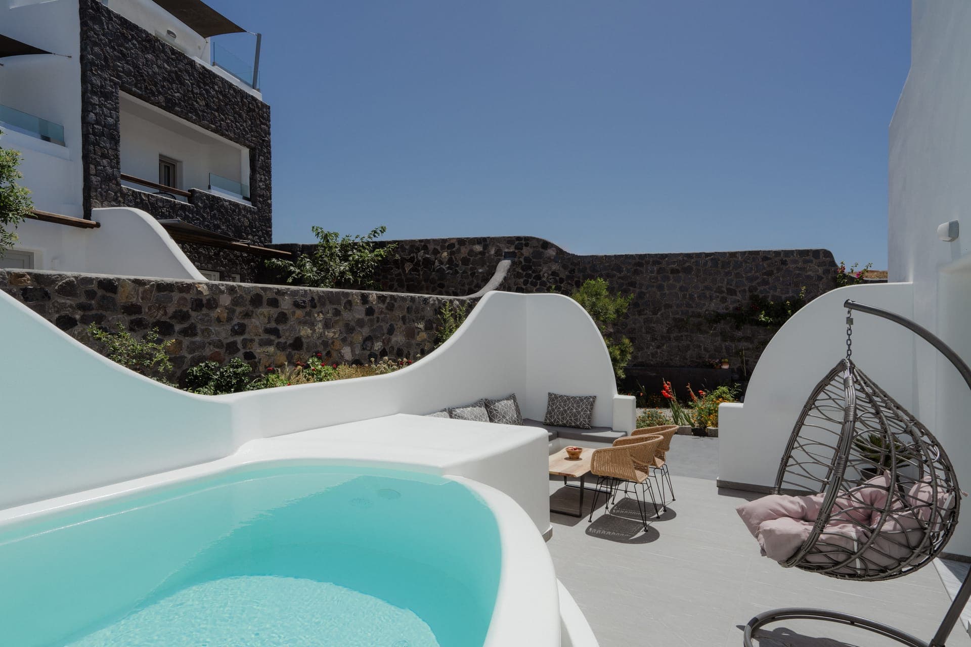 Elite Two Bedroom Villa with Plunge Pool - Private veranda with lounge area