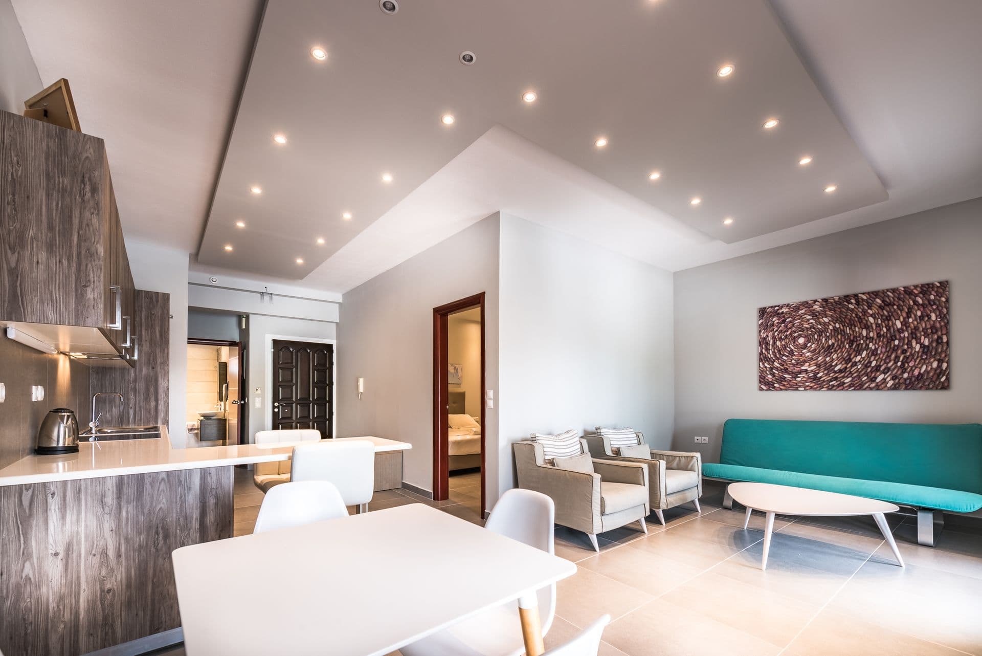 Suite living area with sofa bed