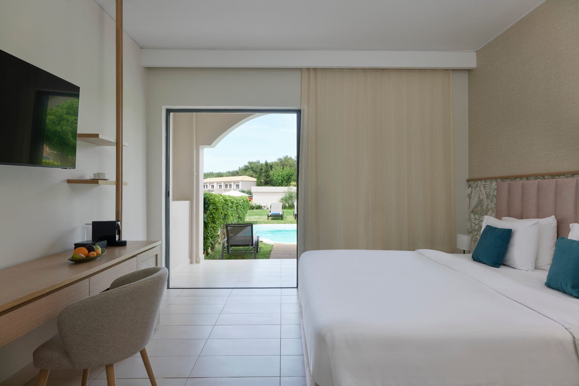 Atlantica Eleon Grand Resort, Greece - Family Room Garden View with Private Pool