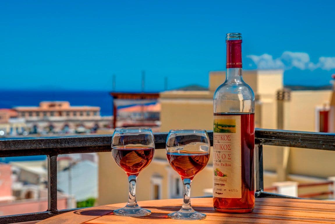 Τhe view from the superior room balcony