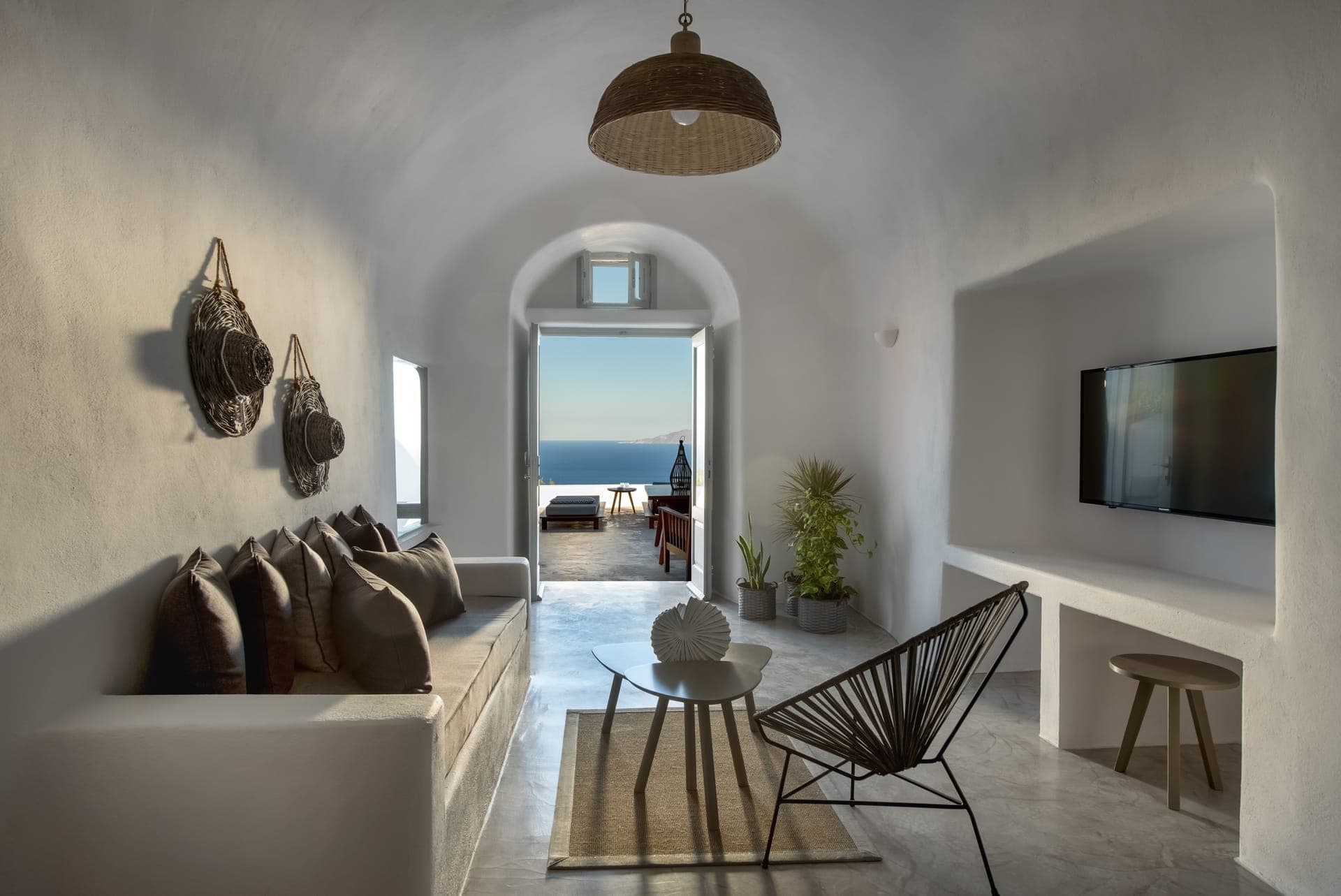 Living room with Sea view